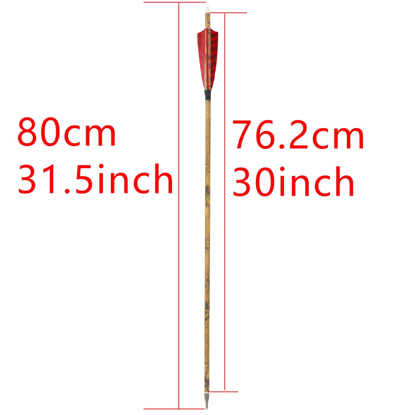 ZSHJGJR 30” Carbon Arrows Hunting Arrows with 4” Turkey Feather Removable Tips Archery Targeting Practice Arrows 500 Spine for Compound & Recurve & Traditional Bow 6/12pcs (12, Blue)