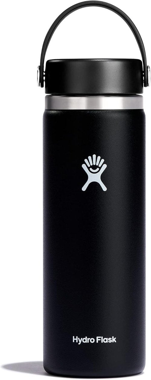Hydro Flask Water Bottle - Insulated Stainless Steel, Wide Mouth Flex Lid - 20 Oz, Leakproof & Refillable