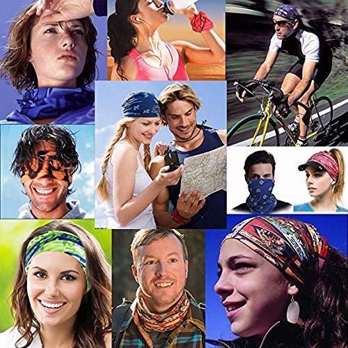 Cutewing No5r / 10 Multi-Color Neck Gaiter Face Mask Buffs - Versatile Sport & Outdoor Headwear