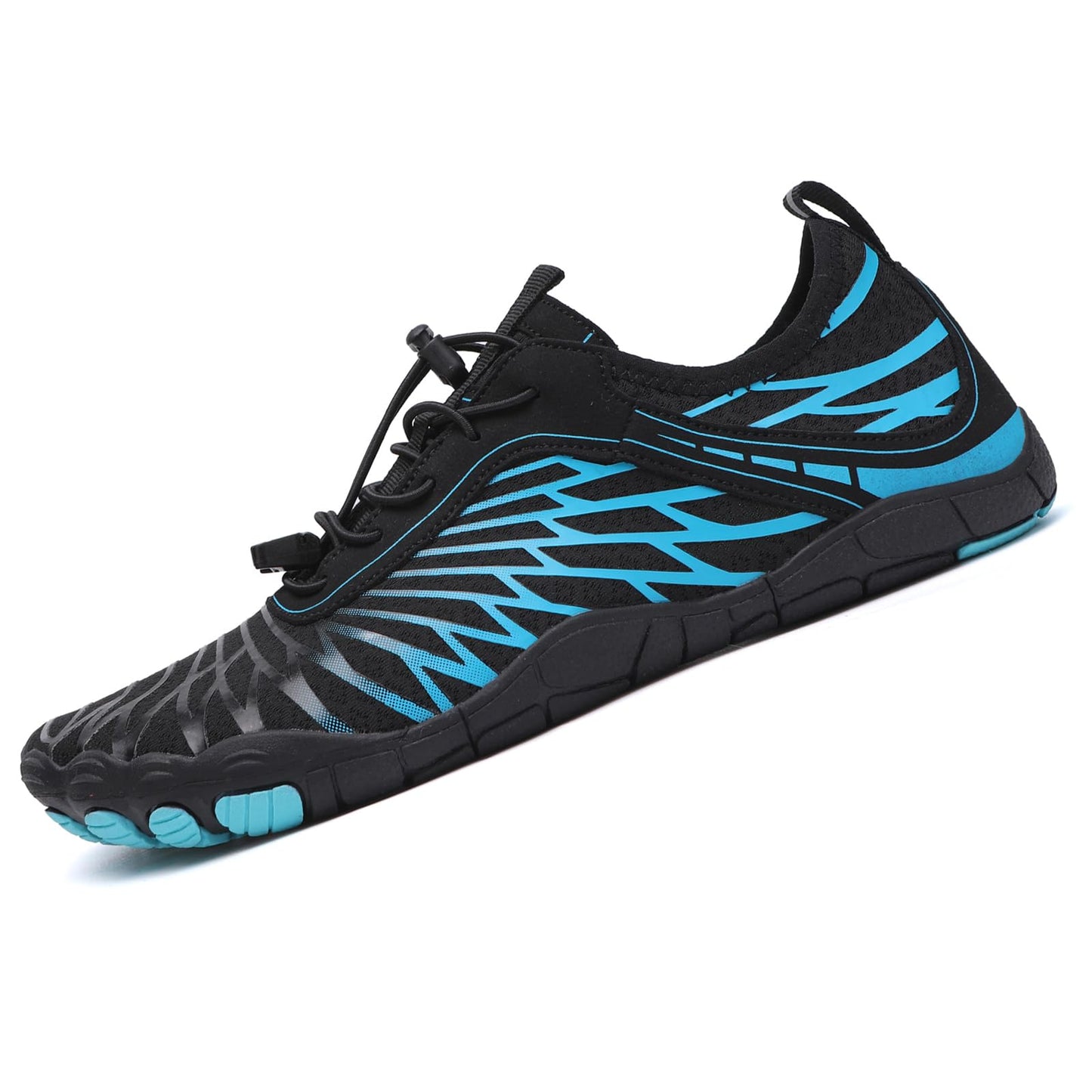 RUFONE Hike Barefoot Shoes for Women Men Breathable & Non-Slip Athletic Footwear Wide Toe Water Shoes,Designed for Walking,Running&Swimming Blue