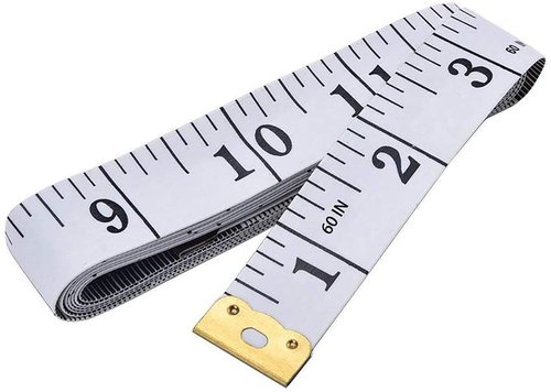 GDMINLO Soft Tape Measure - Double Scale Flexible Vinyl Ruler for Body Measurements | 60-Inch White