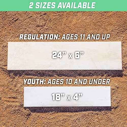 24" Baseball & Softball Pitching Rubber - Durable Training Aid