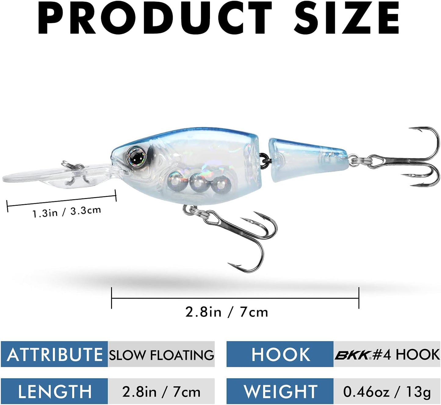 TRUSCEND Fishing Lures - Easy Catch Swimmax with BKK Hooks | Lifelike Wiggling Action for Bass, Trout, Walleye, Crappie