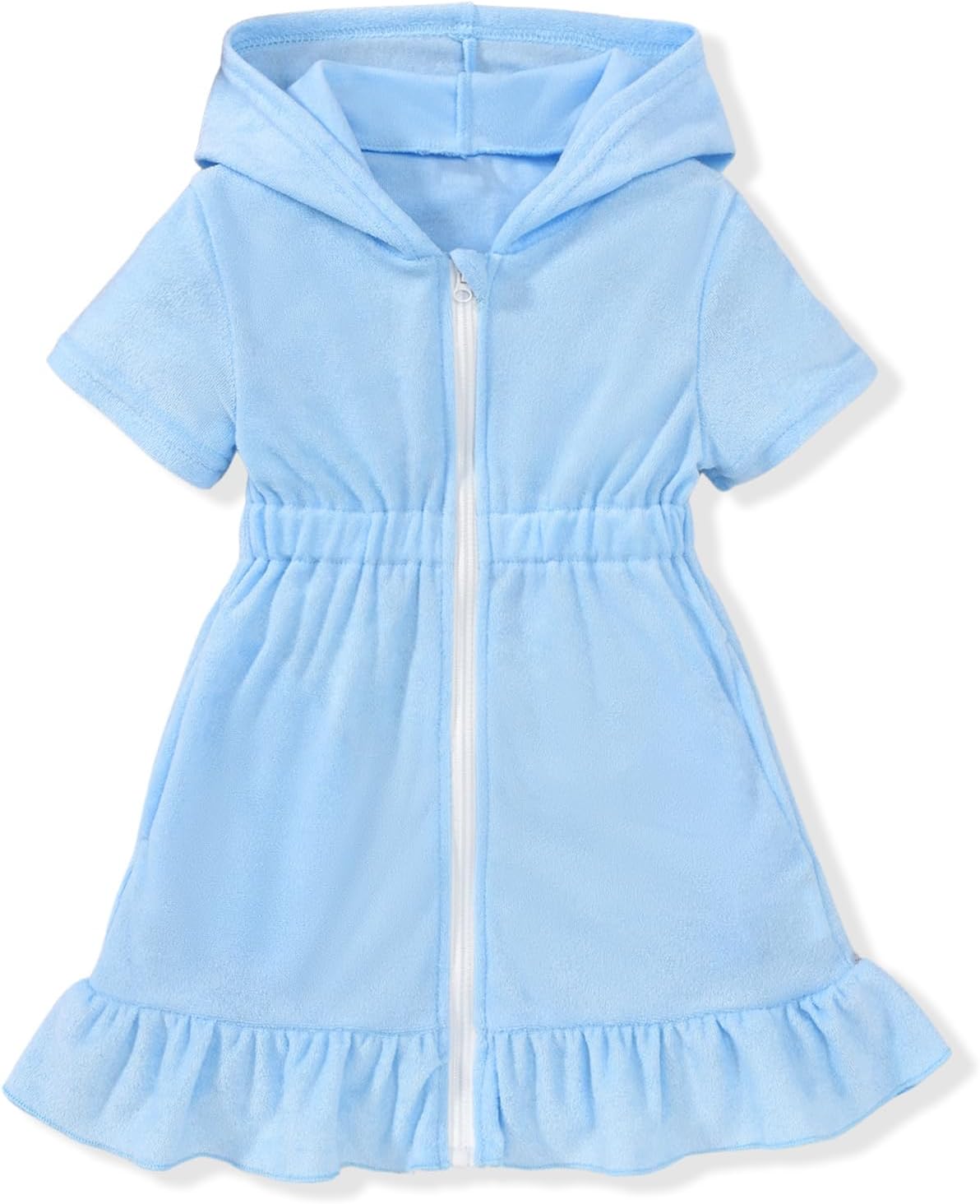 Skiennix Toddler Girls Swim Cover-Up - Lightweight & Quick-Dry Design | Perfect for Beach Days