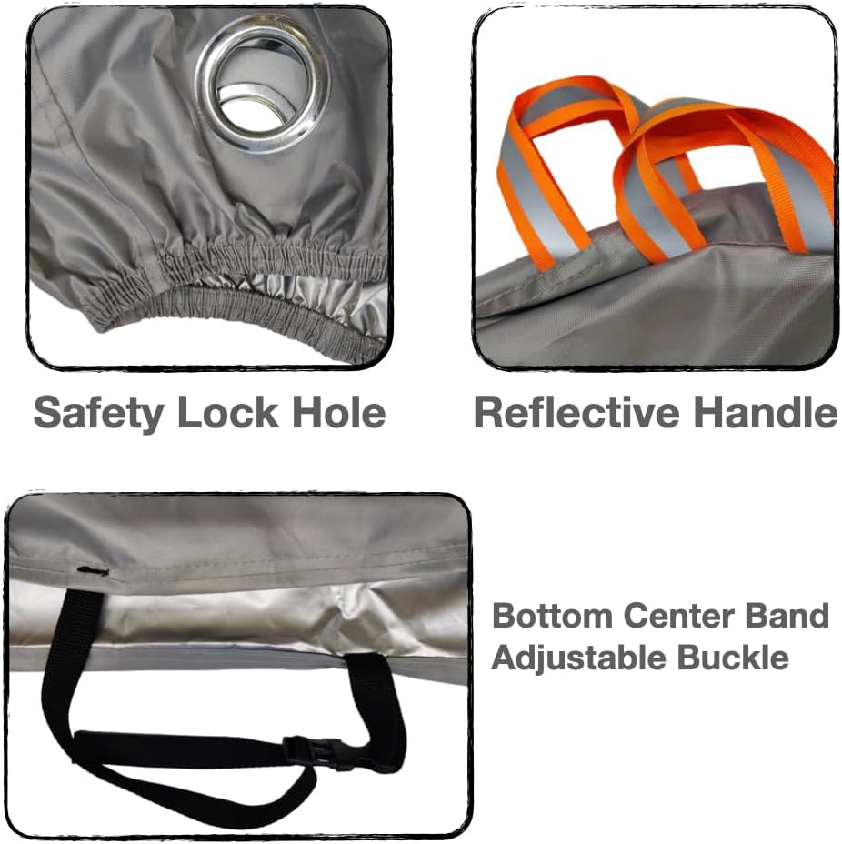 Urby Heavy Duty Bicycle Cover - Waterproof & Heat Resistant | Ideal for Electric Bikes (29''/Large)