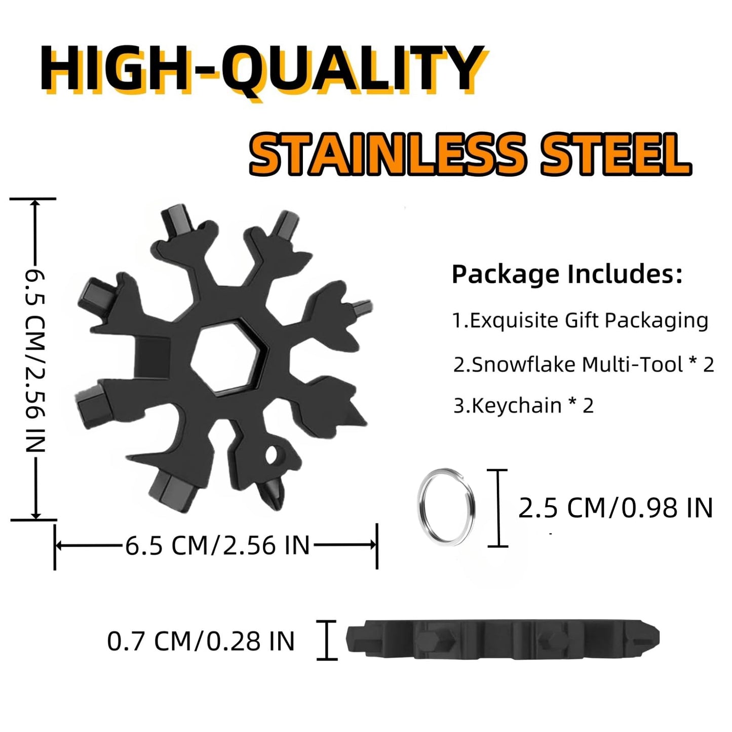 Christmas Stocking Stuffers for Adults Men Dad, Gifts for Universal Socket Tools & Snowflake Tool, White Elephant Christmas Gifts for Who Have Everything Dad Boyfriend Husband Tools for Cool Gadgets