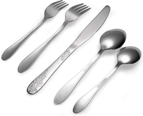 Bekith 40-Piece Stainless Steel Silverware Set for 8 | Mirror Finish, Dishwasher Safe Cutlery