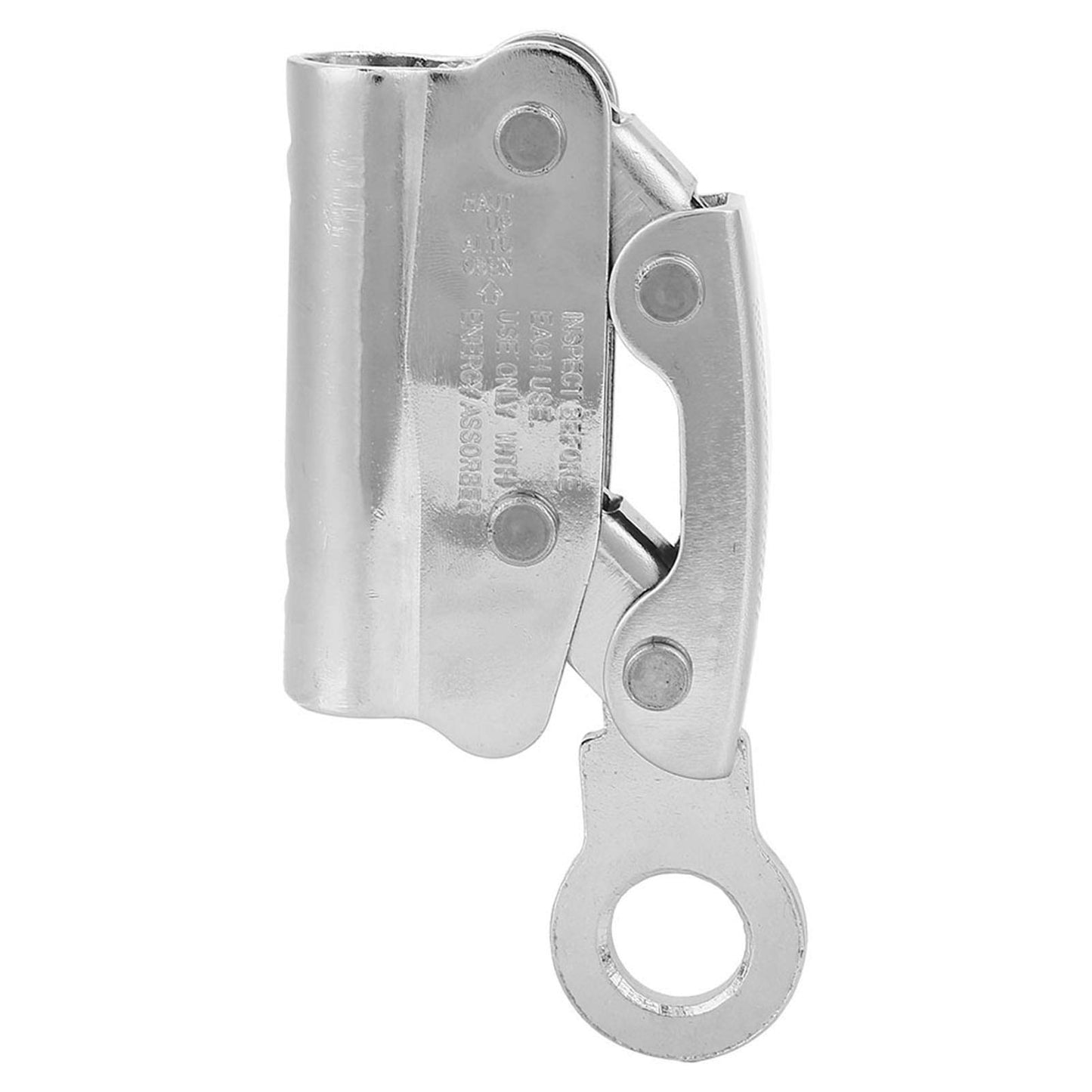 Tgoon Climbing Rope Grab, High Strength Alloy Steel Rope Descender Self Braking Stop for Engineering for Rock Climbing(Hole Hanging Point)