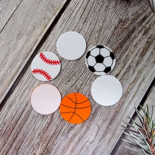 90PCS Sports Ball Stickers - Self-Adhesive Foam Decals for Parties