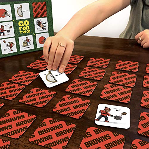 NFL Memory Match Game - Cleveland Browns Team Colors