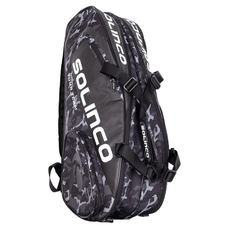 Solinco Black Camo 6 Pack Tennis Racquet Bag