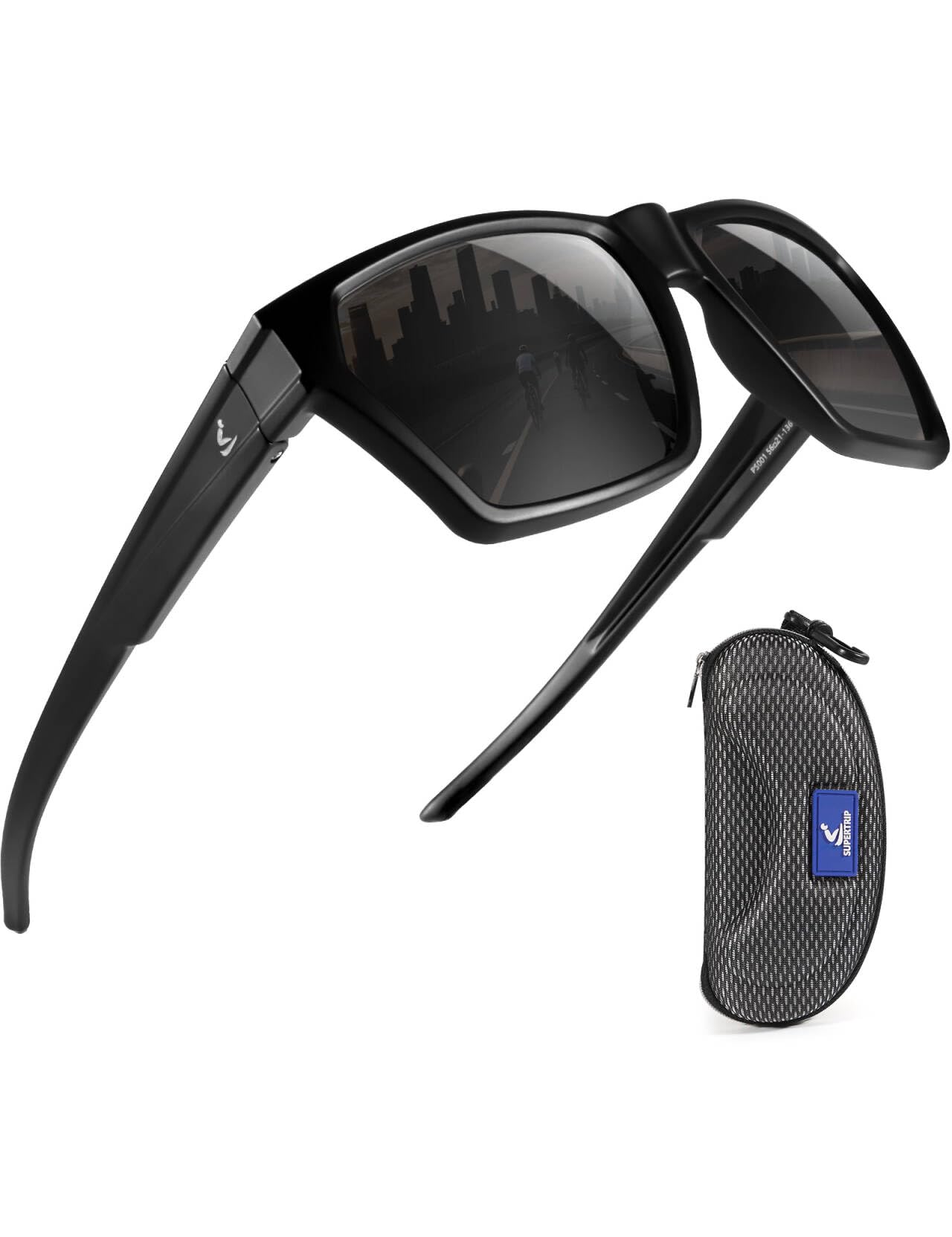 Supertrip Polarized Sports Sunglasses for Men, Lightweight Floating UV400 Protection Sun Glasses for Fishing/Running/Driving