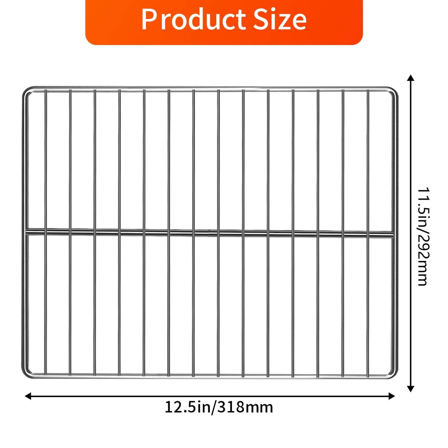 GWY Air Fryer Wire Rack for Emeril Lagasse 26 QT Extra Large Air Fryer, 12.5''*11.5'' Stainless Steel Air Fryer Replacement Parts Accessories Roasting Steamer Grill Racks
