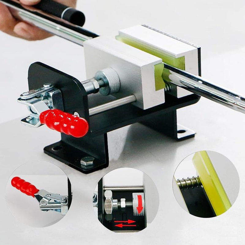 Yoxojv Golf Club Vise Duty Clamp for Precision Shaft and Grip Work Complete Tool for Golf Grip Replacement and Club Customization, Professional Golf Grip Replacement Accessories