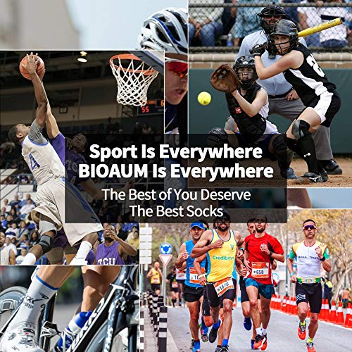 BIOAUM X-Large Multicolor 6 Pairs Men’s Cushioned Ankle Socks, Athletic Low Cut Running