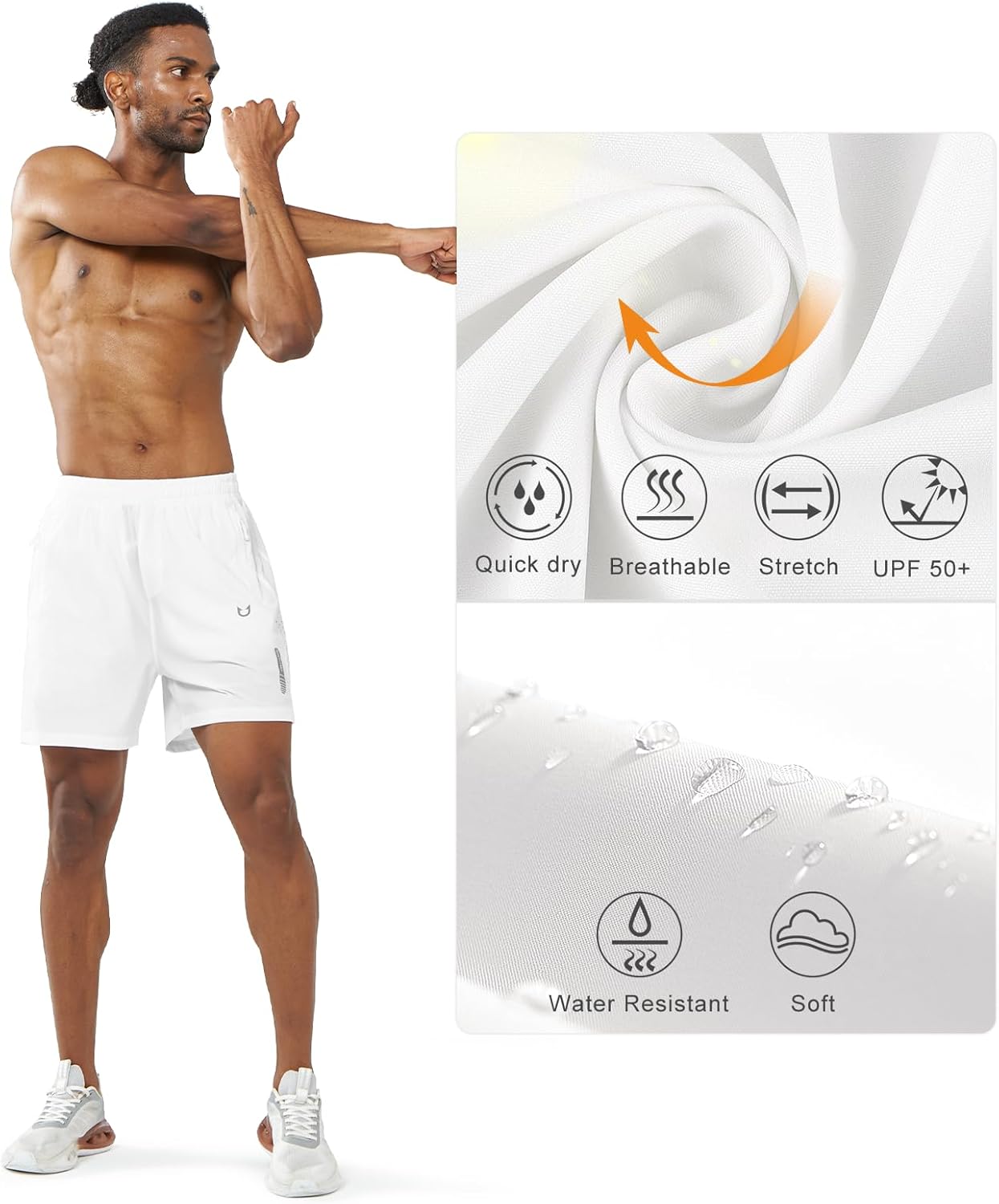 NORTHYARD Men's Athletic Running Shorts - Quick Dry Lightweight Gym Workout | 5"/7"/9" Options