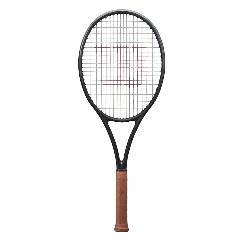 Wilson RF 01 Future Strung Performance Tennis Racket - Grip Size 1-4 1/8", Strung with Sensation 16 Natural at Mid Range Tension