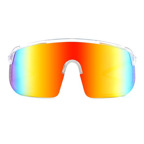 FEISEDY Sports Sunglasses for Men and Women, Large Rectangular Lens, Baseball Cycling Running Sunglasses B0243