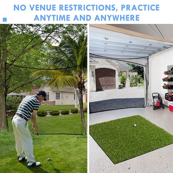 10x10ft Golf Practice Net - Heavy Duty Sports Barrier Netting
