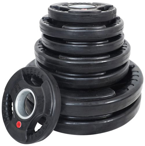 BalanceFrom Cast Iron Olympic 2-Inch Plate Weight Plate for Strength Training and Weightlifting, Multiple Packages 2INRC-85SET