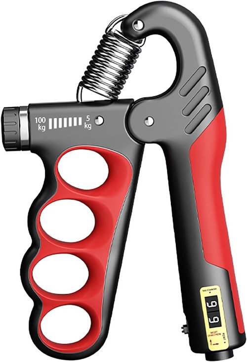 Grip Strength Trainer - Adjustable Resistance Hand Grip Strengthener 11-220Lbs | Ergonomic Design for Athletes & Recovery
