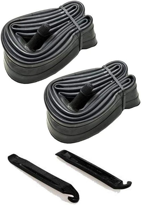 GAO 24-Inch Bike Tubes - Durable Schrader Valve MTB Inner Tubes with Tire Levers | 2-Pack