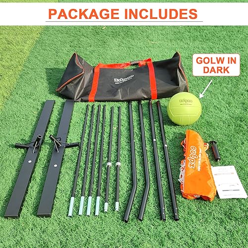 12FT Portable Volleyball Net with Adjustable Height - Indoor & Outdoor