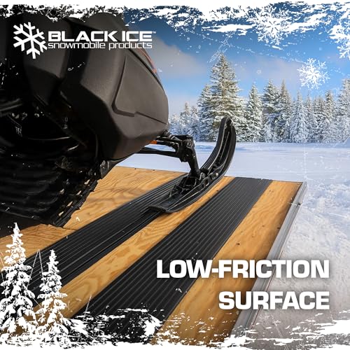 Heavy-Duty Snowmobile Trailer Ski Guides - 8 Pack, 7'10" Length