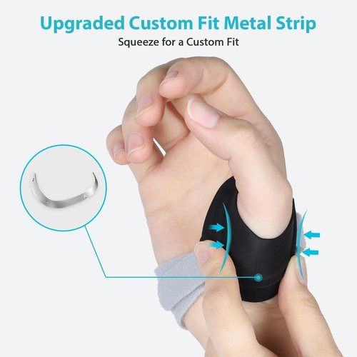 KD Thumb Brace Elite: CMC Thumb Support for Osteoarthritis and Arthritis Pain Relief - Fits Snugly Thumb Brace for Women Men (Medium, Left Hand)