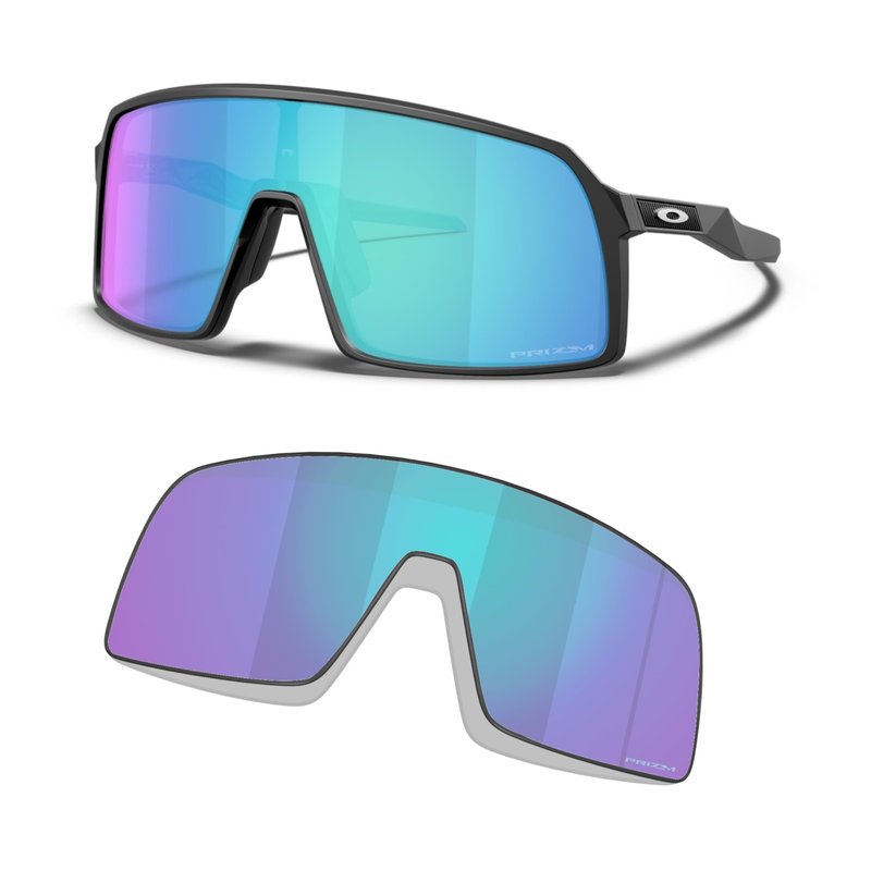 Oakley Original Sutro OO9406 00000937 Prizm Sapphire Iridium Replacement Lenses for Men for Women+ Bundle Microfiber Pouch -Frames Not Included