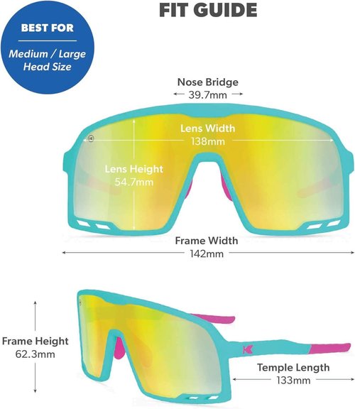 Knockaround Campeones Sport Sunglasses - UV400 Protection for Baseball, Cycling & Running | Unisex Design
