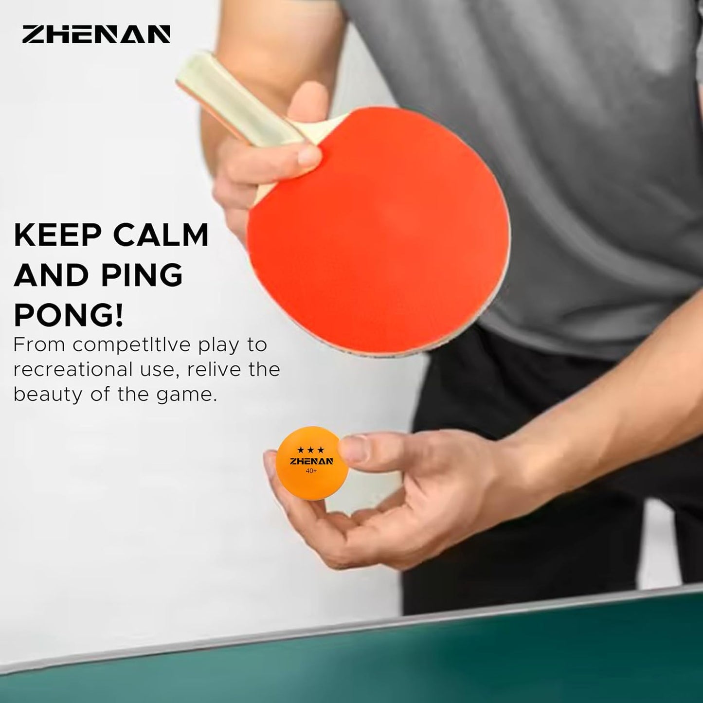 Skiennix 3-Star Ping Pong Balls - 20 Pack Multicolor & White - Advanced Training & Competition Play