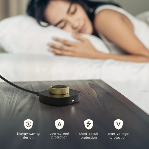 SOFTGAS Smart Ring Charging Size 7, Compatible with O-ra Gen3 Charger, Fast Charging Dock and USB-C Cable, Charger for Smart Ring (Black)