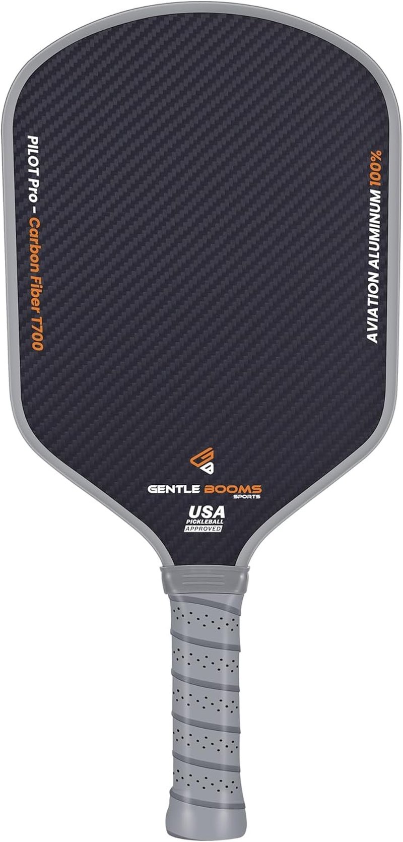 Pickleball Paddles,3K Raw T700 Carbon Fiber Pickleball Paddle with High Grit & Spin,Aerospace-Grade Ultra-Light Titanium-Aluminum Honeycomb Core & Face,The Pickleball Rackets for Novice & Pro Playes