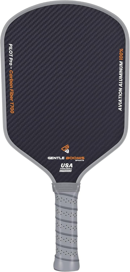 Pickleball Paddles,3K Raw T700 Carbon Fiber Pickleball Paddle with High Grit & Spin,Aerospace-Grade Ultra-Light Titanium-Aluminum Honeycomb Core & Face,The Pickleball Rackets for Novice & Pro Playes