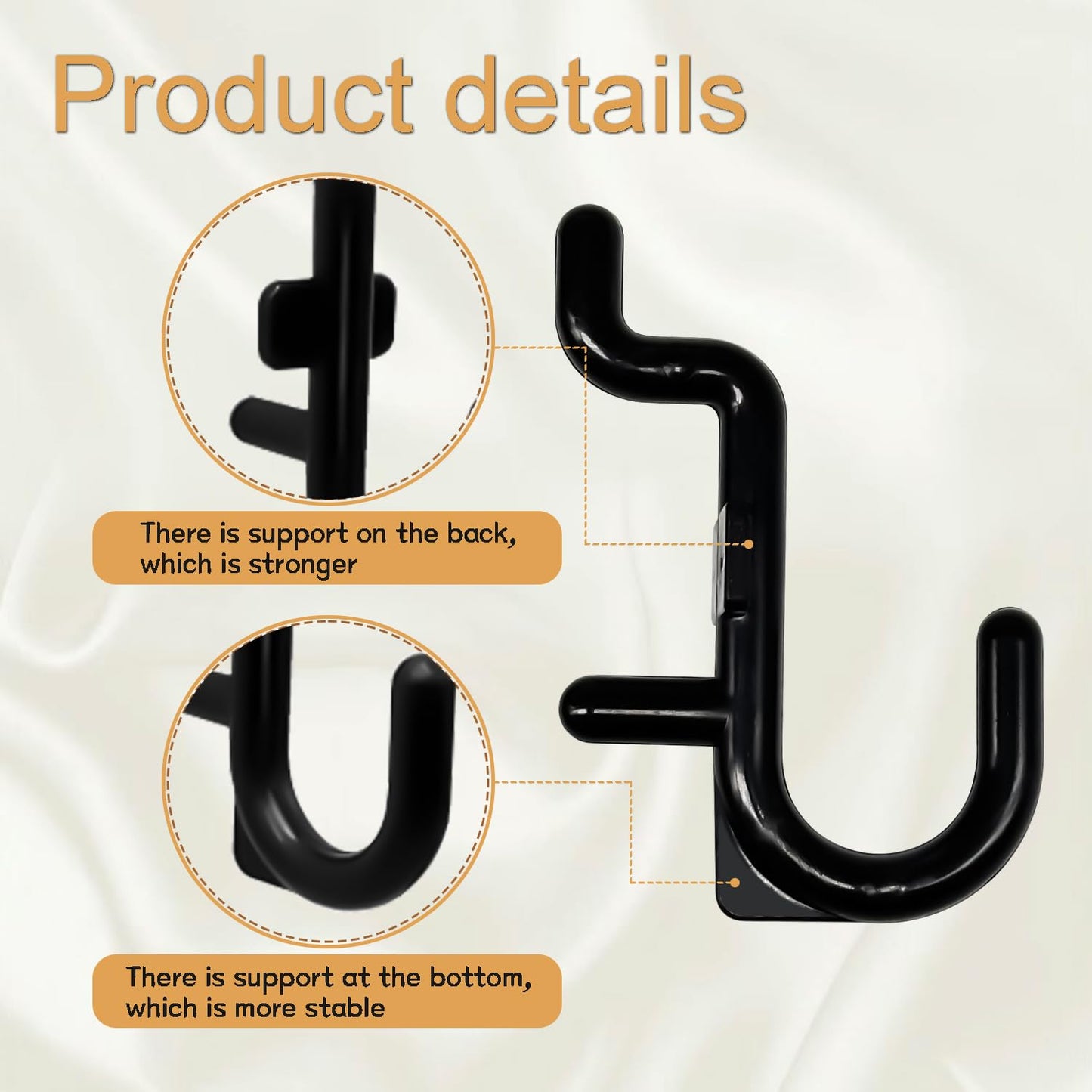 zDwfDc 100PCS Pegboard Hooks Plastic Peg Board J Hooks for Hanging Black Pegboard Hooks J Hook Accessories, for 1/4" Pegboards DD017-100