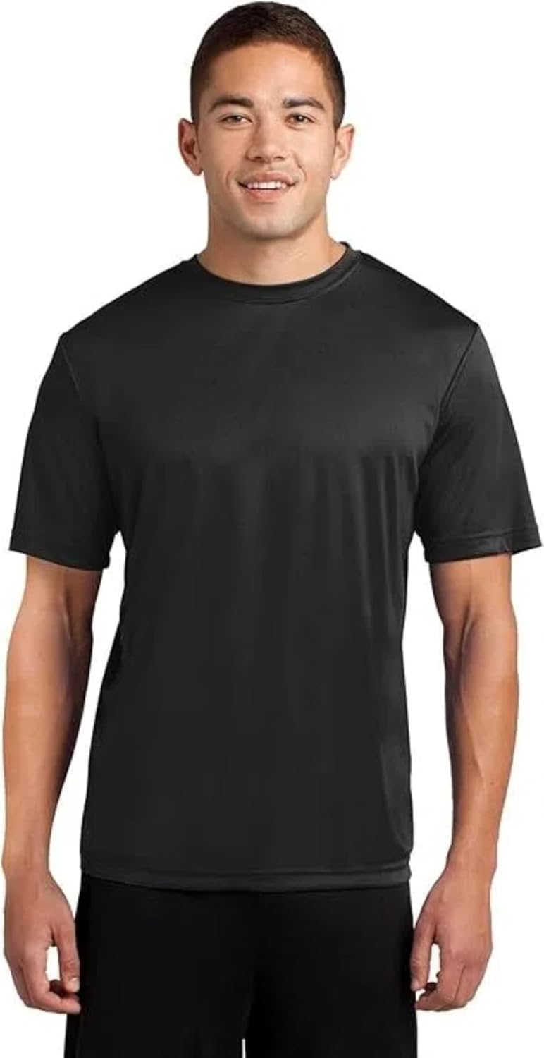 Skiennix Men's Big & Tall Moisture-Wicking Athletic T-Shirt - Short Sleeve, Comfortable Fit