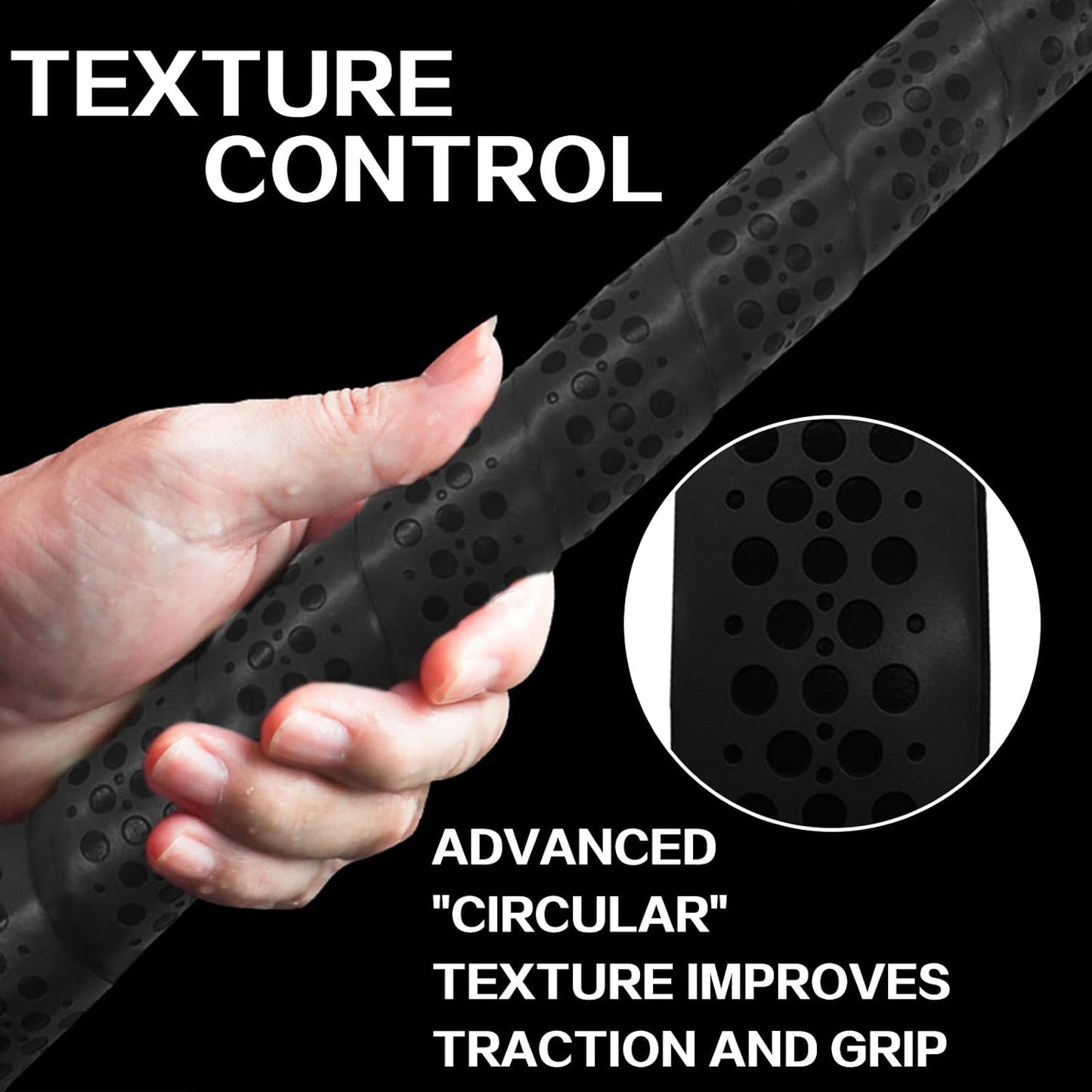 VEASAERS Bat Grip Tape - Soft & Comfortable Adhesive for Baseball/Softball | 2/4 Pack, 40 Inch, 1.75mm