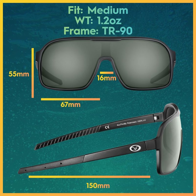 Flying Fisherman Sounder Polarized Sunglasses for Men, Women, Fishing, Boating, Outdoor Sports, 100% UV Protection