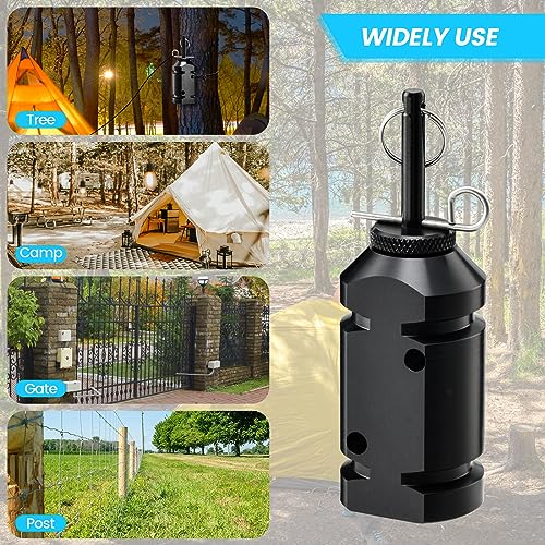 Haoguo Reusable Camp Security Trip Wire Alarm with Aluminum Construction