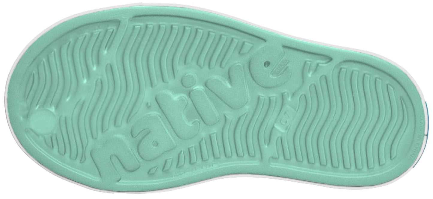 Native Shoes Unisex-Kids Jefferson Sneakers, Fresco Green/Shell White, 7 Toddler