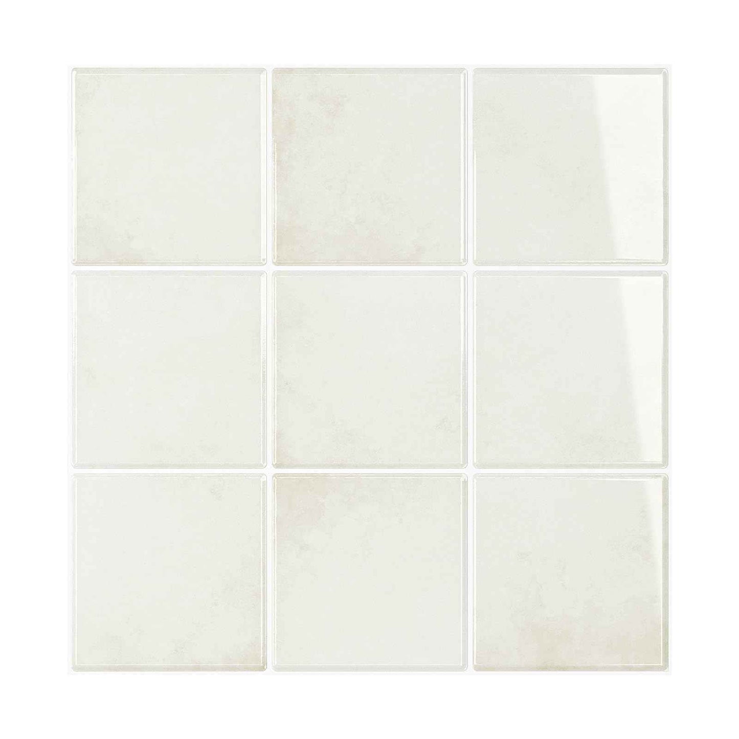 VEELIKE Cream Beige Peel and Stick Backsplash for Kitchen Square Peel and Stick Tile Backsplash 6 Sheets Self Adhesive Back Splash Tiles for Bathroom Waterproof Ceramic Wall Tile Stickers 12''x12''