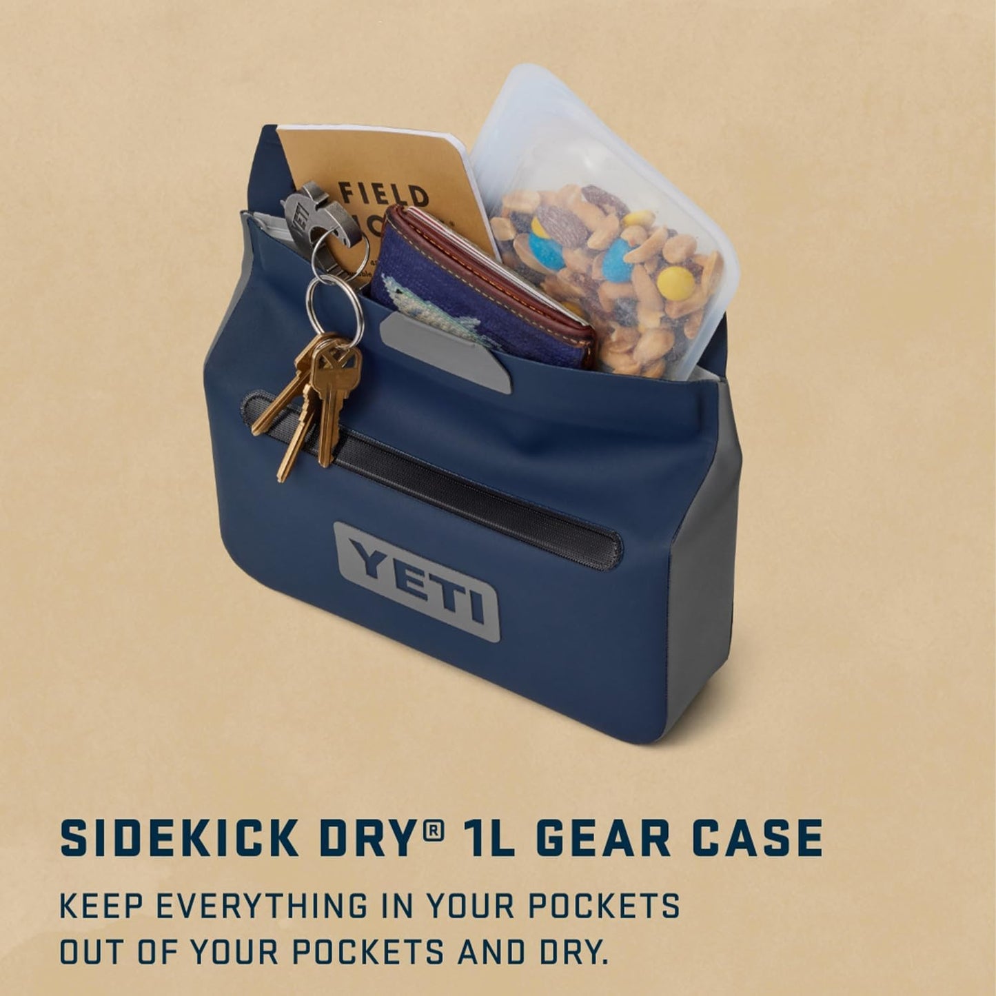 YETI Sidekick Dry Waterproof Gear Case - Durable Storage Bag for Outdoor Adventures
