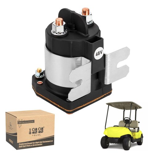 10L0L Golf Cart 48 Volt Solenoid for Yamaha G22 G29 Drive Electric 2007-up OEM # JU6-H1950-00 Golf Cart 48 Volt Solenoid Relay Assy