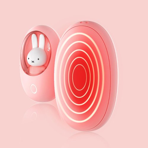 Miffy Hand Warmer Egg for Hand and Eye (Blue-White)