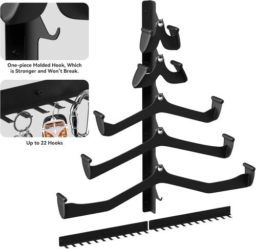Lat Pull Down Bar Storage Rack - Wall-Mounted Organizer for Gym Accessories | Home Fitness Equipment