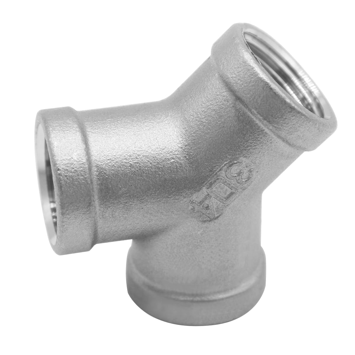 Beduan Tee 3/4 NPT Female Y Shaped 3 Way Cast Pipe Fitting Stainless Steel 304