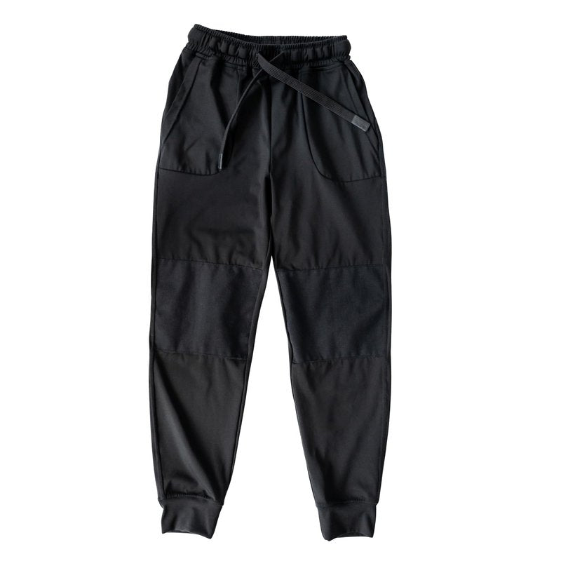 Hudson Joggers for Boys – Durable Reinforced Knee Kids Pants – Stretch Fit, Machine Washable, Fade-Resistant – Sizes XS–XXL (Ages 4–16) Black