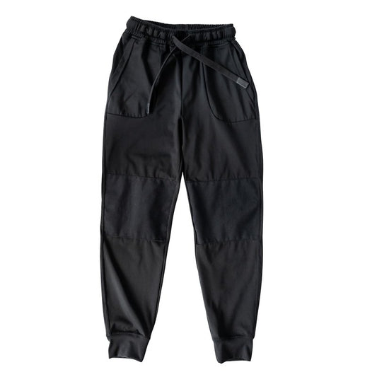 Hudson Joggers for Boys – Durable Reinforced Knee Kids Pants – Stretch Fit, Machine Washable, Fade-Resistant – Sizes XS–XXL (Ages 4–16) Black