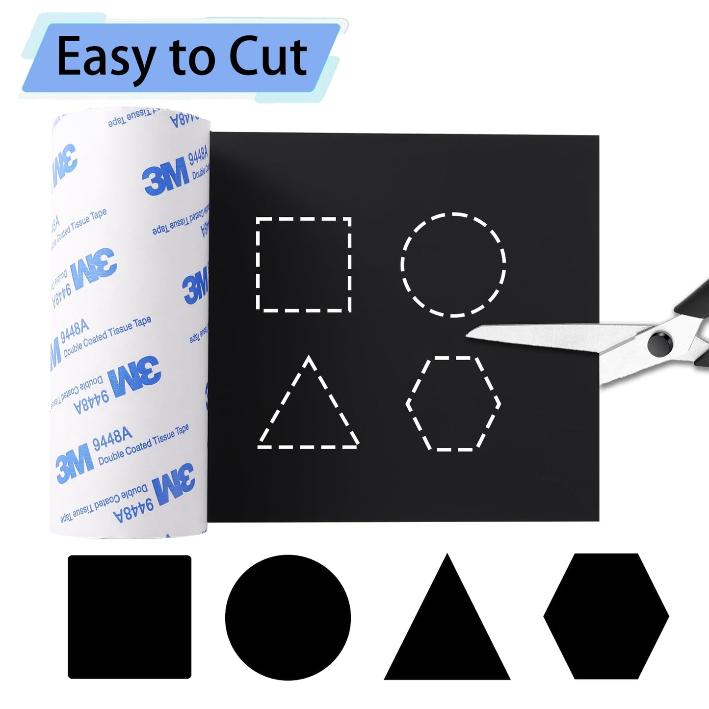 Non Slip Furniture Pads, Silicone Self Adhesive Cuttable Anti-Slip Furniture Pads for Hardwood Floors, 5x40 inch Anti-Scratch Rubber Pads Roll